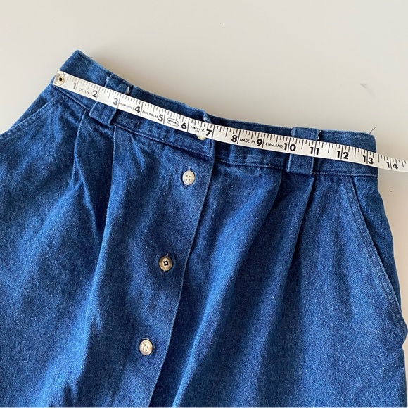 Denim midi button front skirt, estimated size medium - Picture 10 of 12